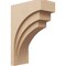 Ekena Millwork 9"W x 18"D x 27"H Classic Rockford Rough Cedar Woodgrain TimberThane Corbel, Primed Tan CORUR09X18X27ROCRCPR - alternate 1